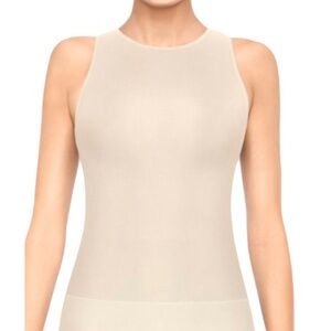 SPANX On Top and In Control Classic Vanilla Sleeveless Crew Neck Tank Top NEW XL